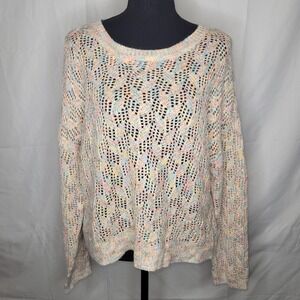 Nikka K Womens Multicolored Knit Sweater XL